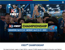 Tablet Screenshot of firstchampionship.org